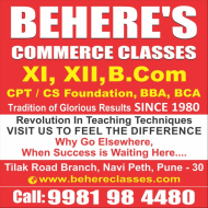Behere's Commerce Classes CA institute in Pune