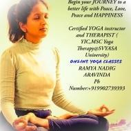 Ramya N. Yoga trainer in Bangalore