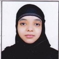 Fatima J. BSc Tuition trainer in Hyderabad