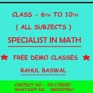 Rahul Baswal Class 7 Tuition trainer in Delhi