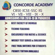 Concorde Academy Class 10 institute in Mumbai