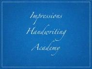 Impressions Handwriting Academy Calligraphy institute in Gurgaon