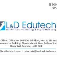 L & D EDUTECH Digital Marketing institute in Mumbai